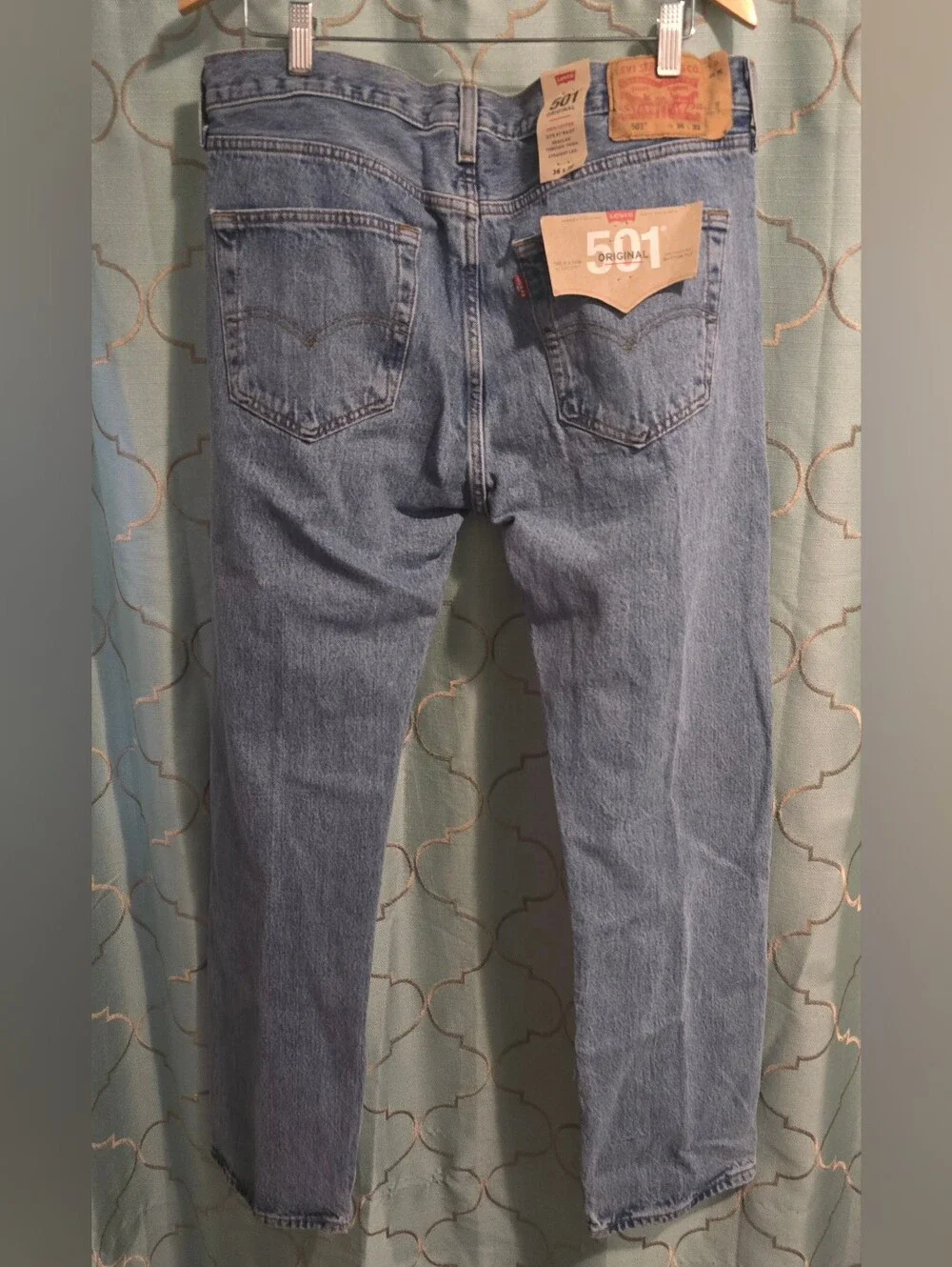 Levi's Strauss 501 Original Medium Wash Button Fly Denim Jeans Men's 36 x 32 NWT